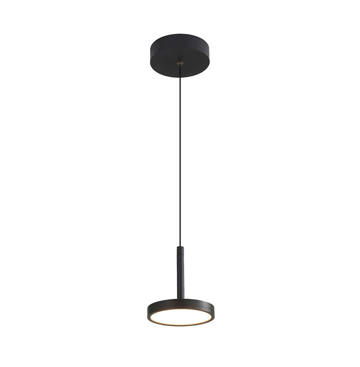 Pendul led minimalist cu abajur negru Eden
