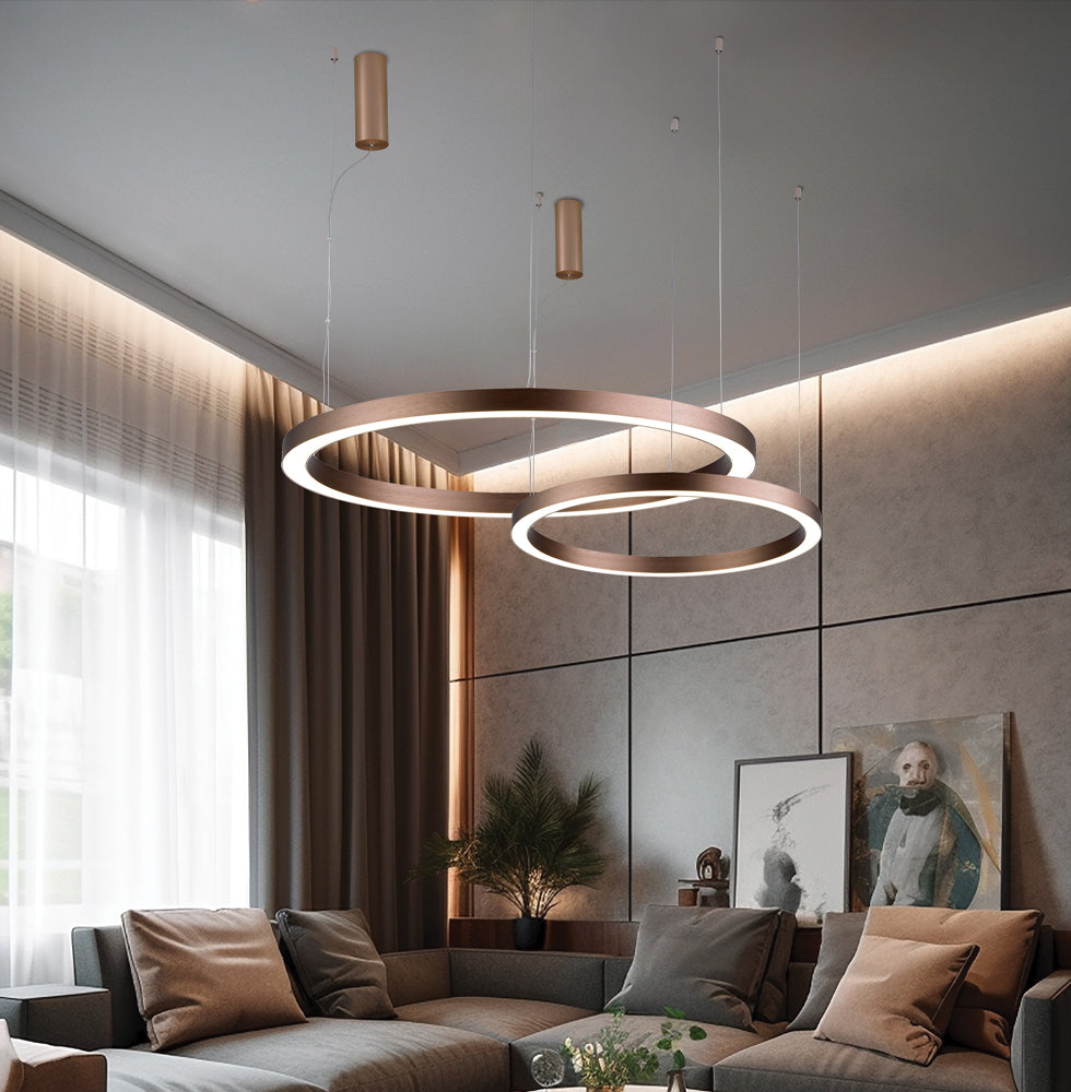 Lustra cu cerc suspendat led D:580 Choco