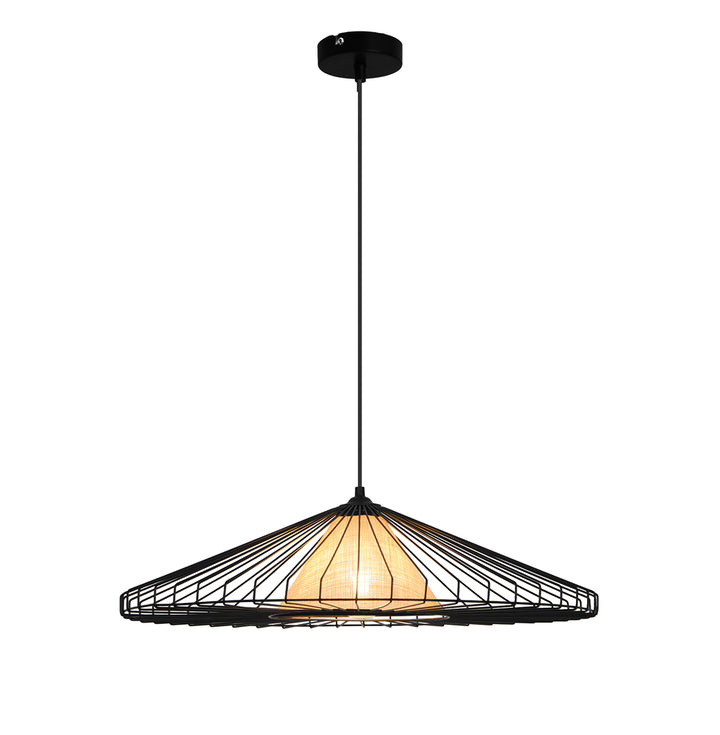 Pendul cu abajur mare negru Mona