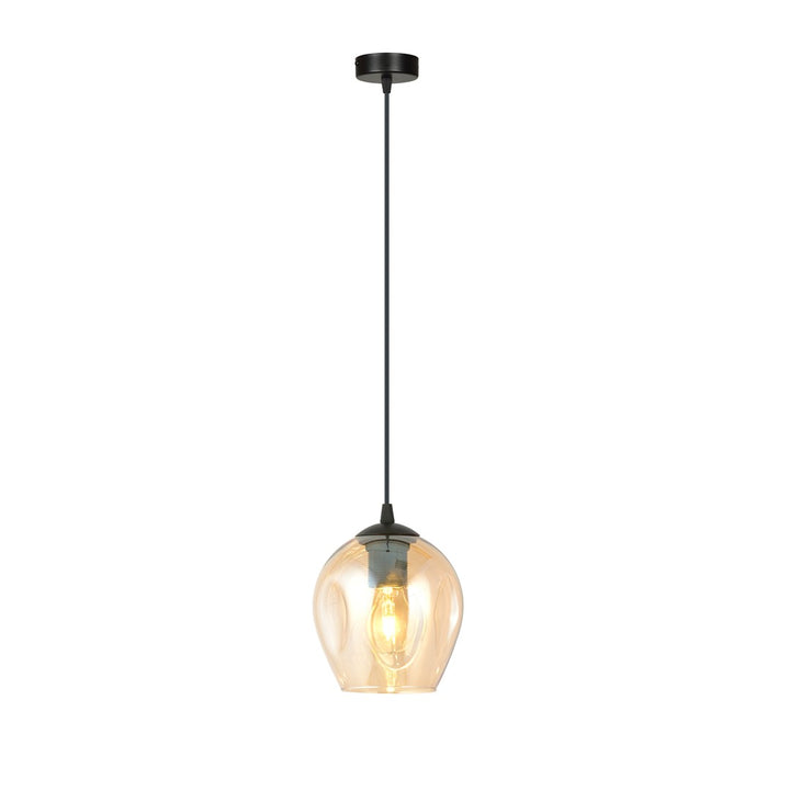 Pendul ISTAR 1 negru cu chihlimbar