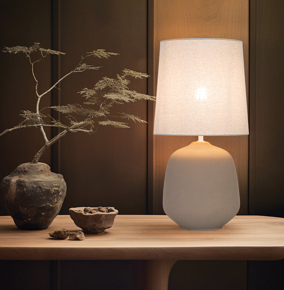 Lampa de masa cu baza ceramica Brona