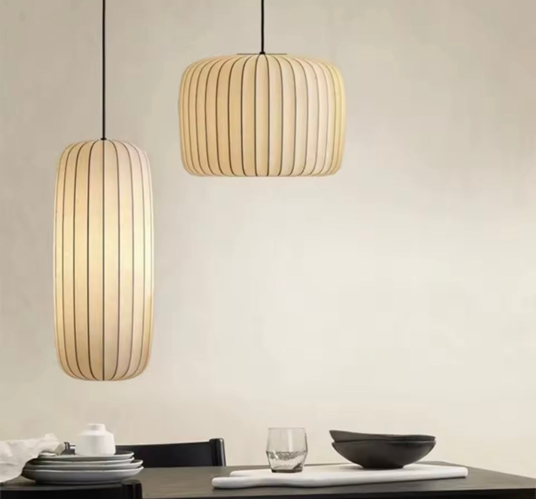 Lustra alba textil Japandi Yuzu