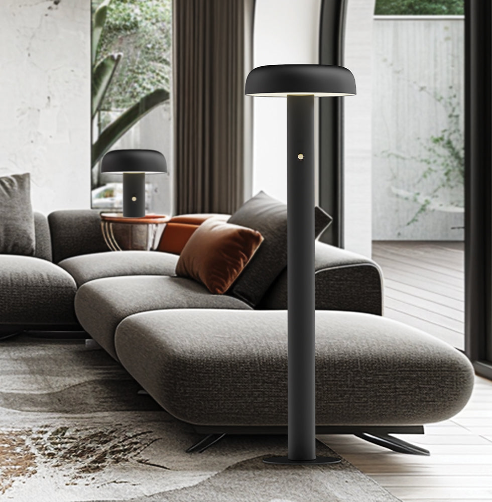 Lampa de masa neagra cu intrerupator dimabil Deva