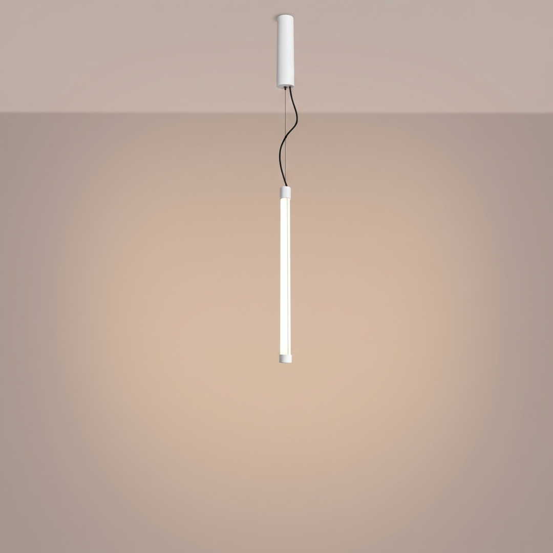 Pendul Trang 50cm finisaj alb LED 4000K