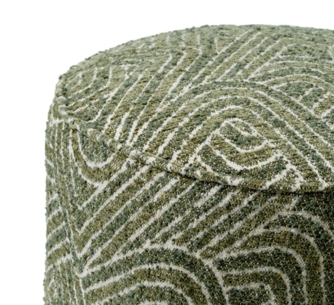 Scaun de bar glamour cu alama si tesatura  Carleton Eichholtz