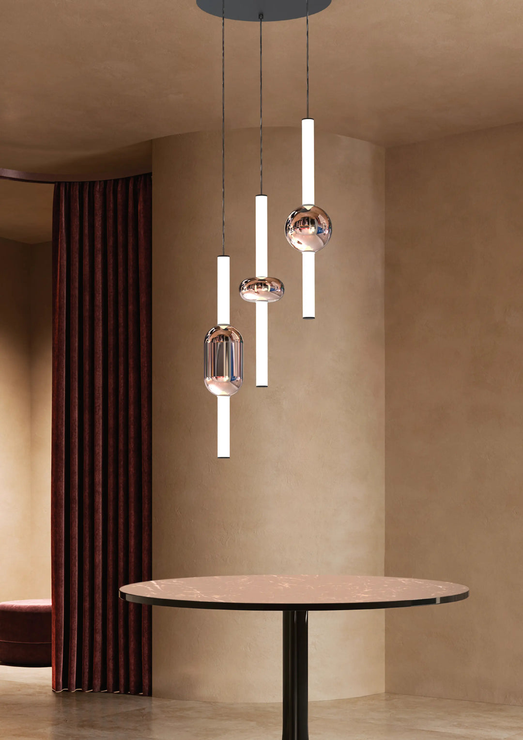 Pendul in forma de tub cu accesorii KIRA by Sikrea