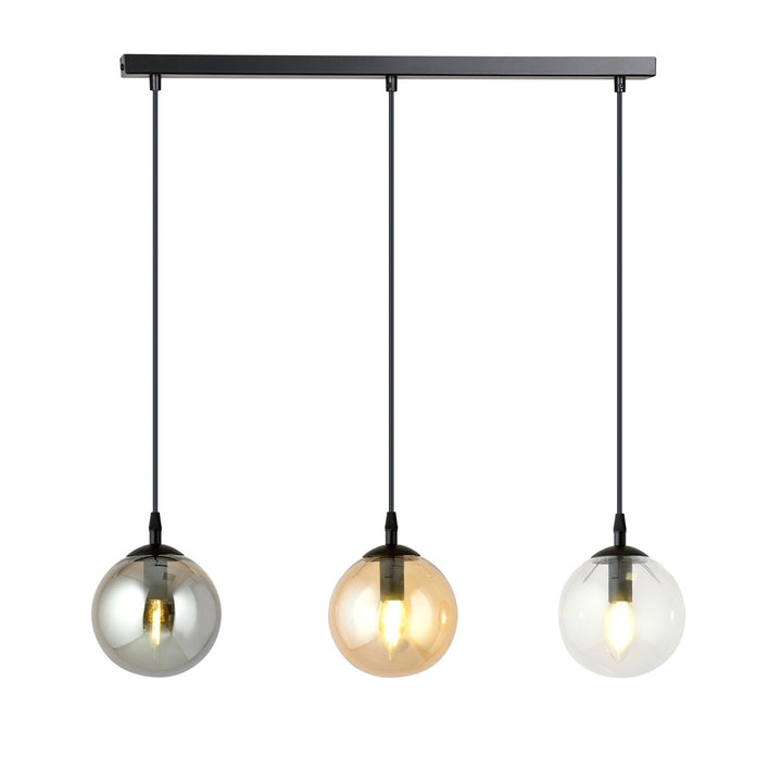 Lustra suspendata COSMO 3 neagra MIX