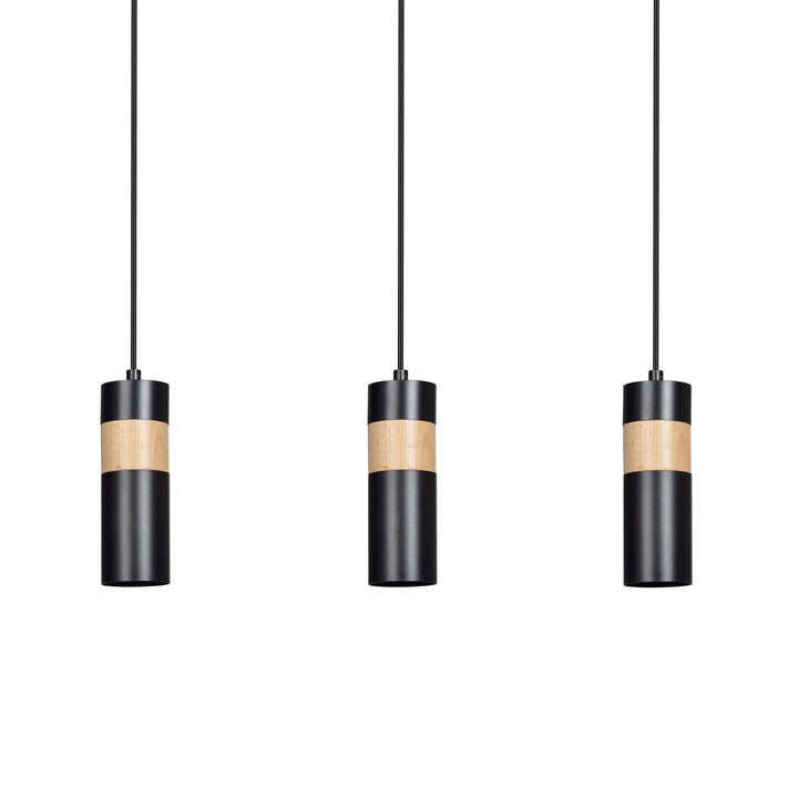 Lustra suspendata cu 3 pendule AKARI 3 neagra