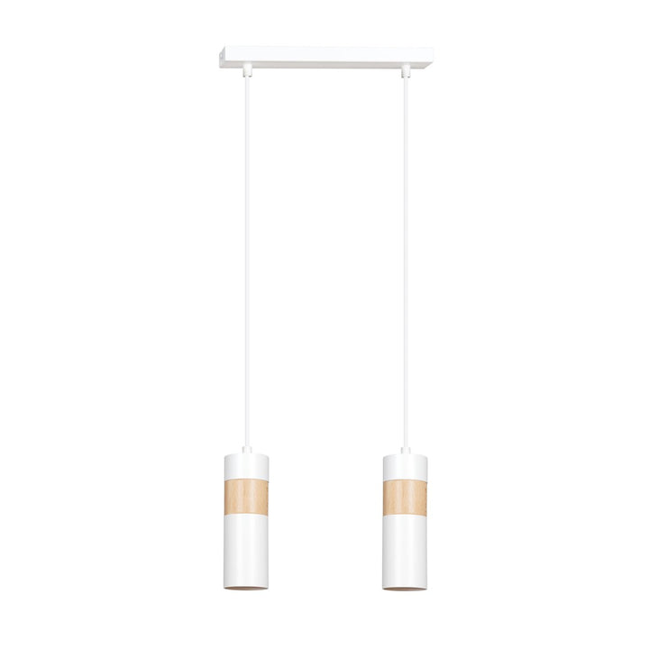 Lustra suspendata cu 2 pendule AKARI 2 alba