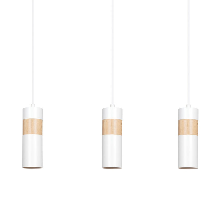 Lustra suspendata cu 3 pendule AKARI 3 alba