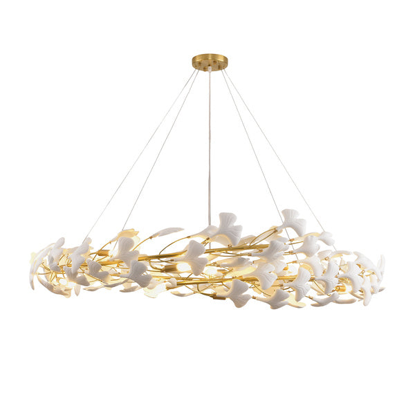 Lustra frunze albe  design Art-Deco Botanika