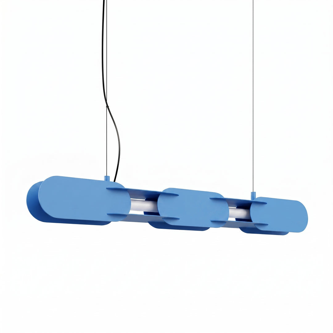 Lustra liniara Chain 91 finisaj albastru deschis LED 3000K
