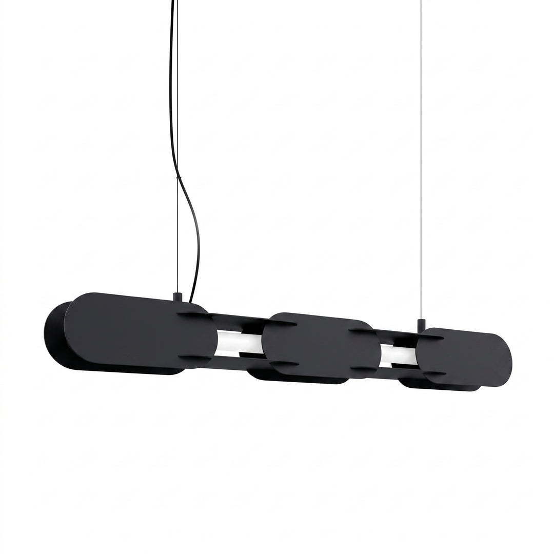 Lustra suspendata Chain 91 finisaj negru LED 3000K