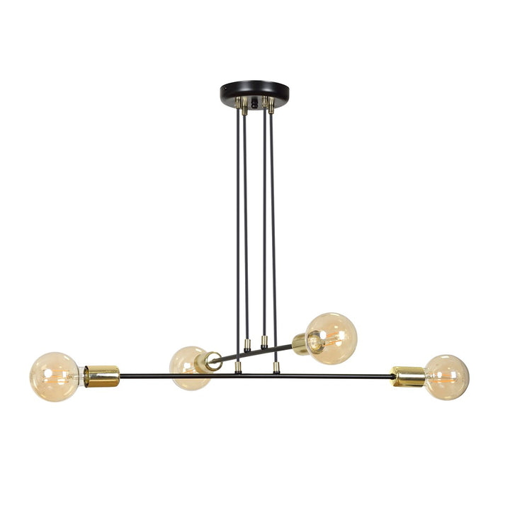 Lustra suspendata VESIO 4 neagra