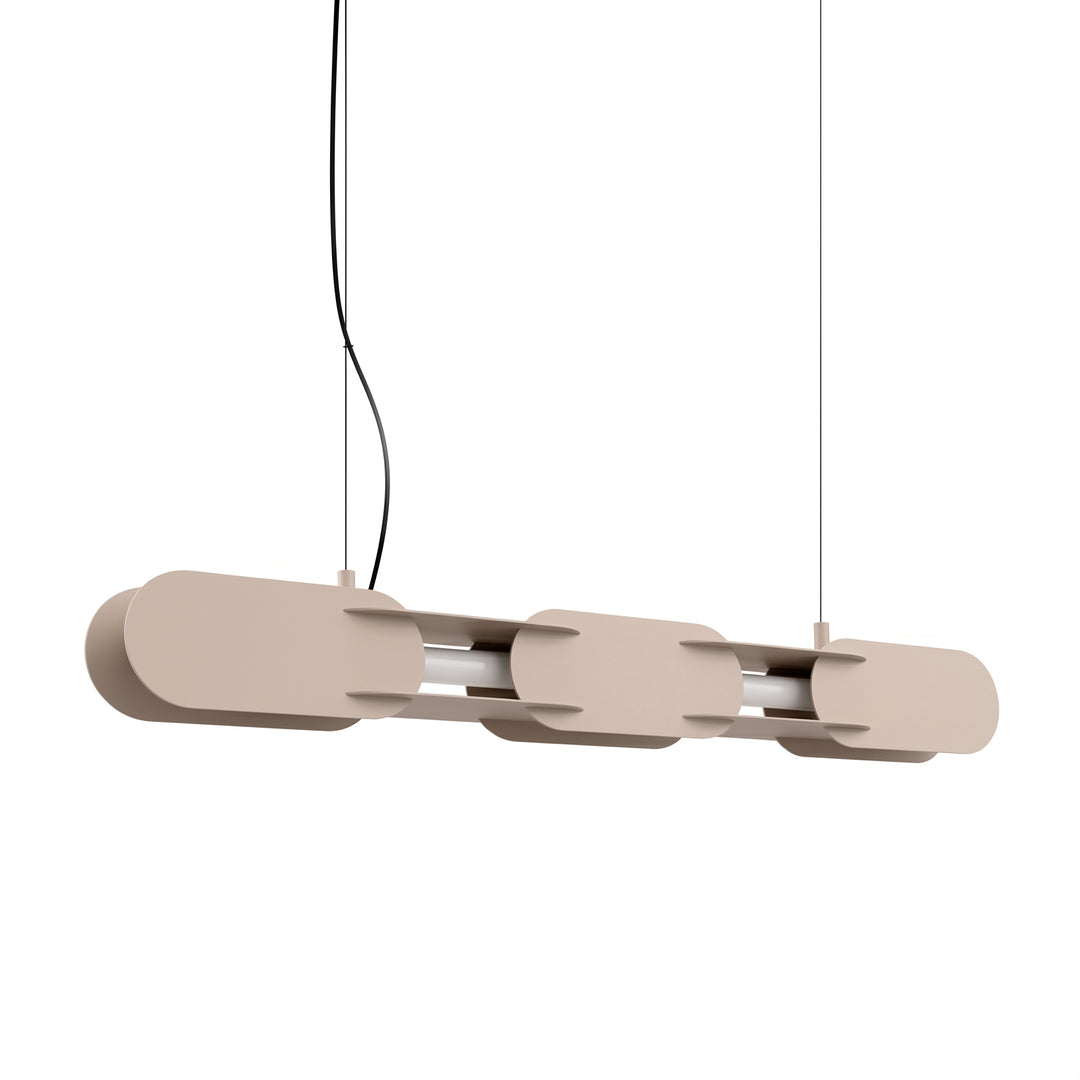 Lustra suspendata Chain 91 finisaj taupe LED 3000K