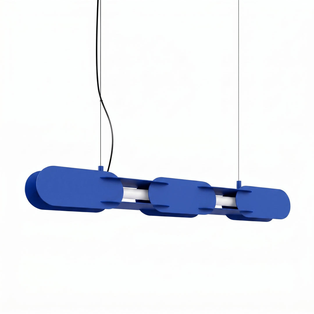 Lustra suspendata Chain 91 finisaj bleumarin LED 3000K