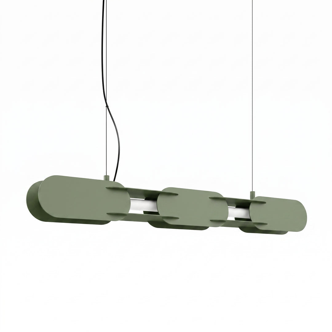 Lustra suspendata Chain 91 finisaj verde masliniu LED 3000K