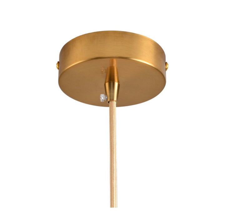 Pendul designer alb auriu Orbita 20cm