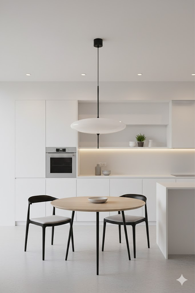 Pendul alb design scandic Piatto 50cm
