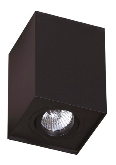 Spot aplicat Basic Square negru Maxlight C0071