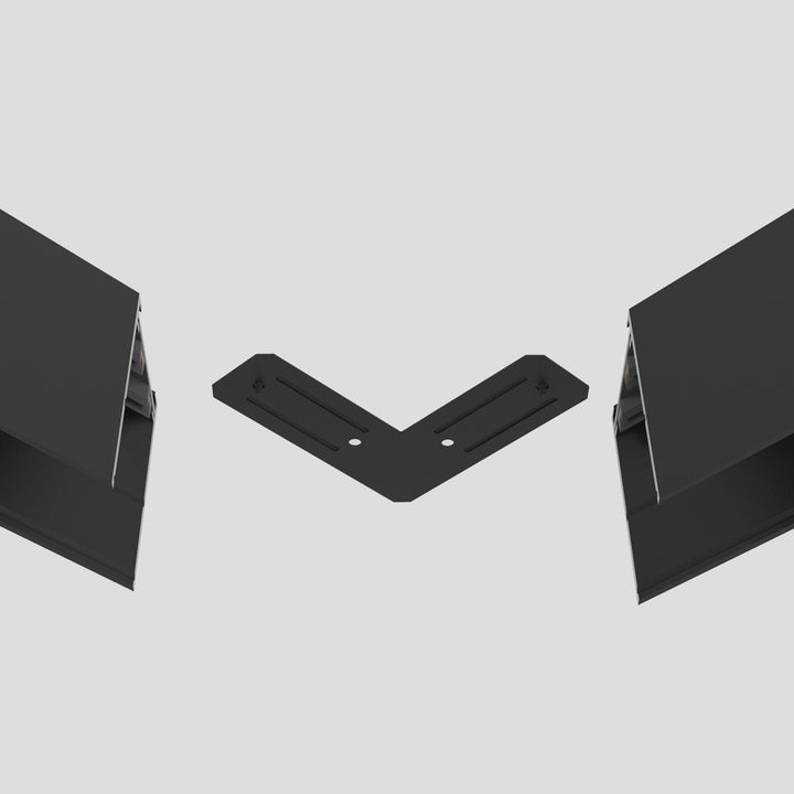 TR/EU-2202-BK Conector unghiular intern mecanic pentru șinele din seria SMART
