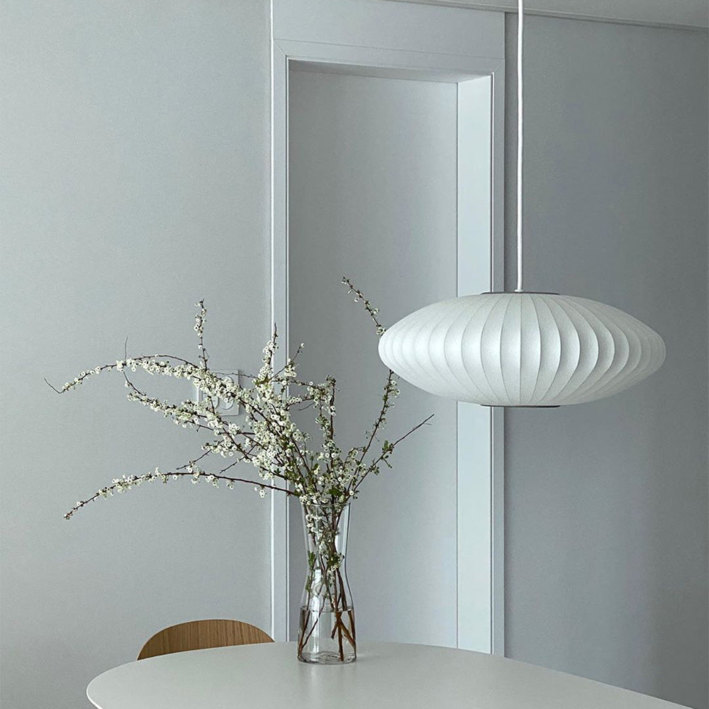 Lustra alba design nordic Silk