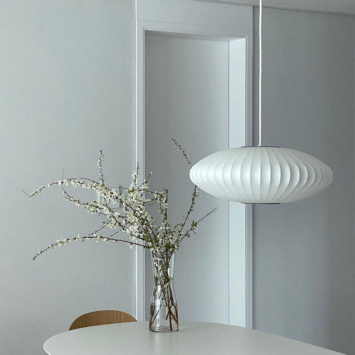 Lustra alba design nordic Silk
