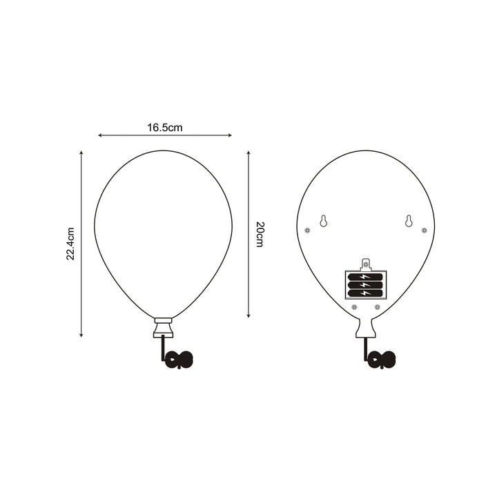 Aplica de perete balon albastru 84454-BE