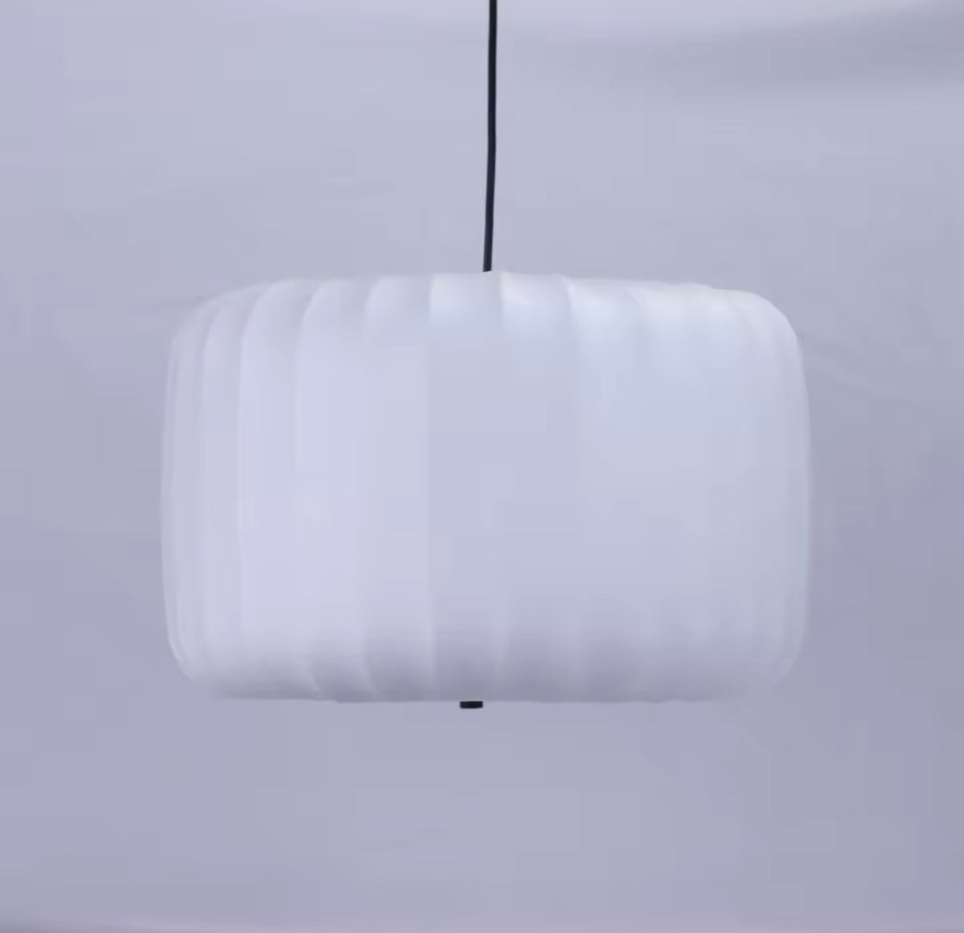 Lustra alba textil Japandi Yuzu