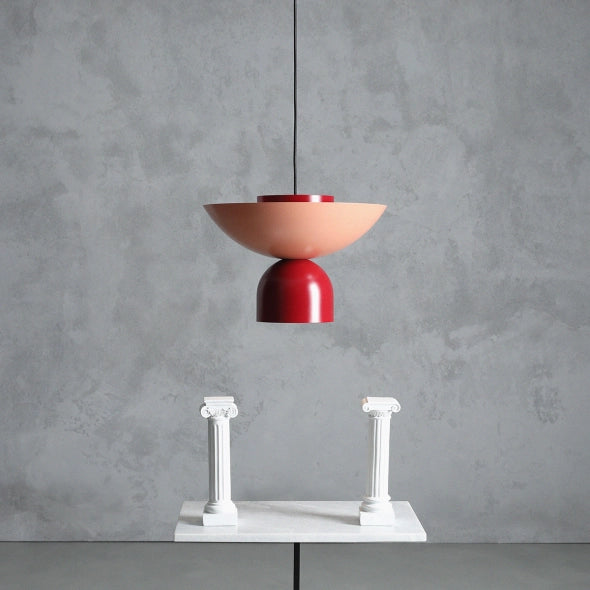 Pendul ILIA Coral Inchis + Rosu + Rosu (37 + 15 + 15)
