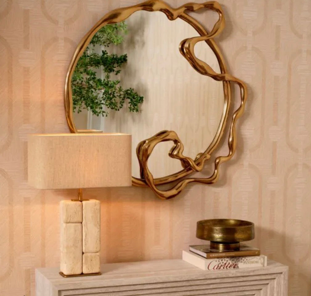 Lampa de masa luxury din travertin Rathmore Eichholtz