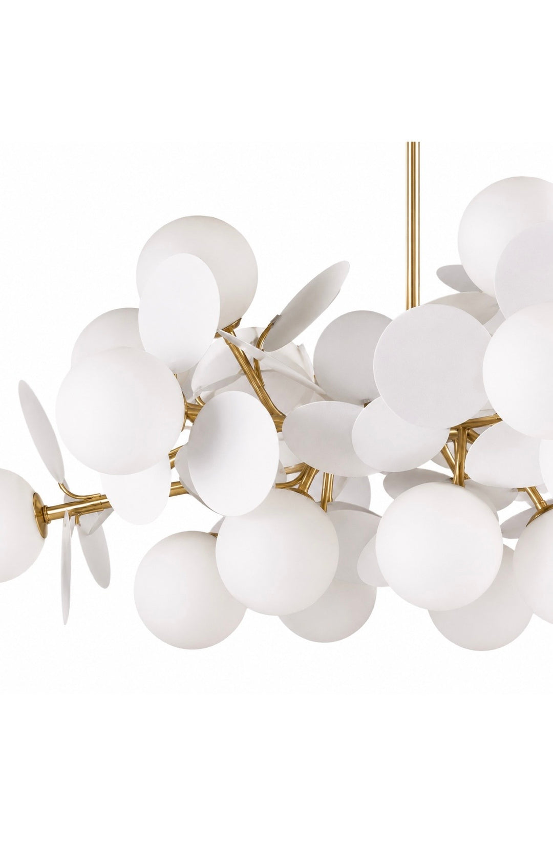 Lustra creativa auriu cu alb Chic 65cm
