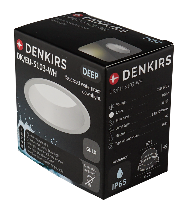 Spot incastra alb baie DK/EU-3103-WH