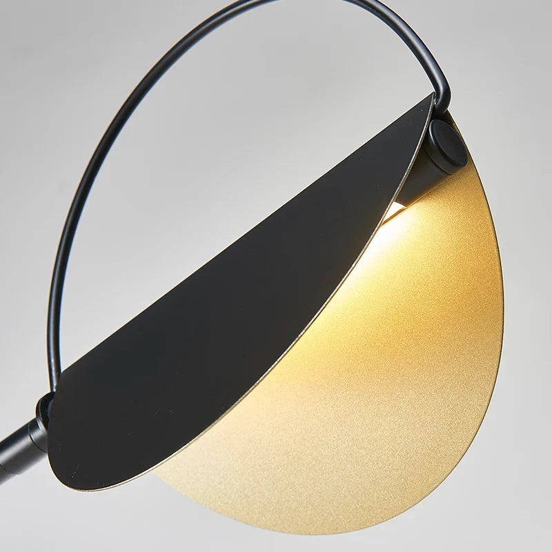 Lampadar designer nordic metal si travertin