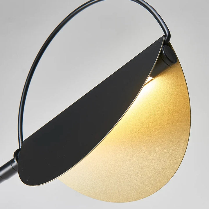 Lampadar designer nordic metal si travertin