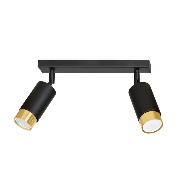Plafoniera HIRO 2 neagra/auriu