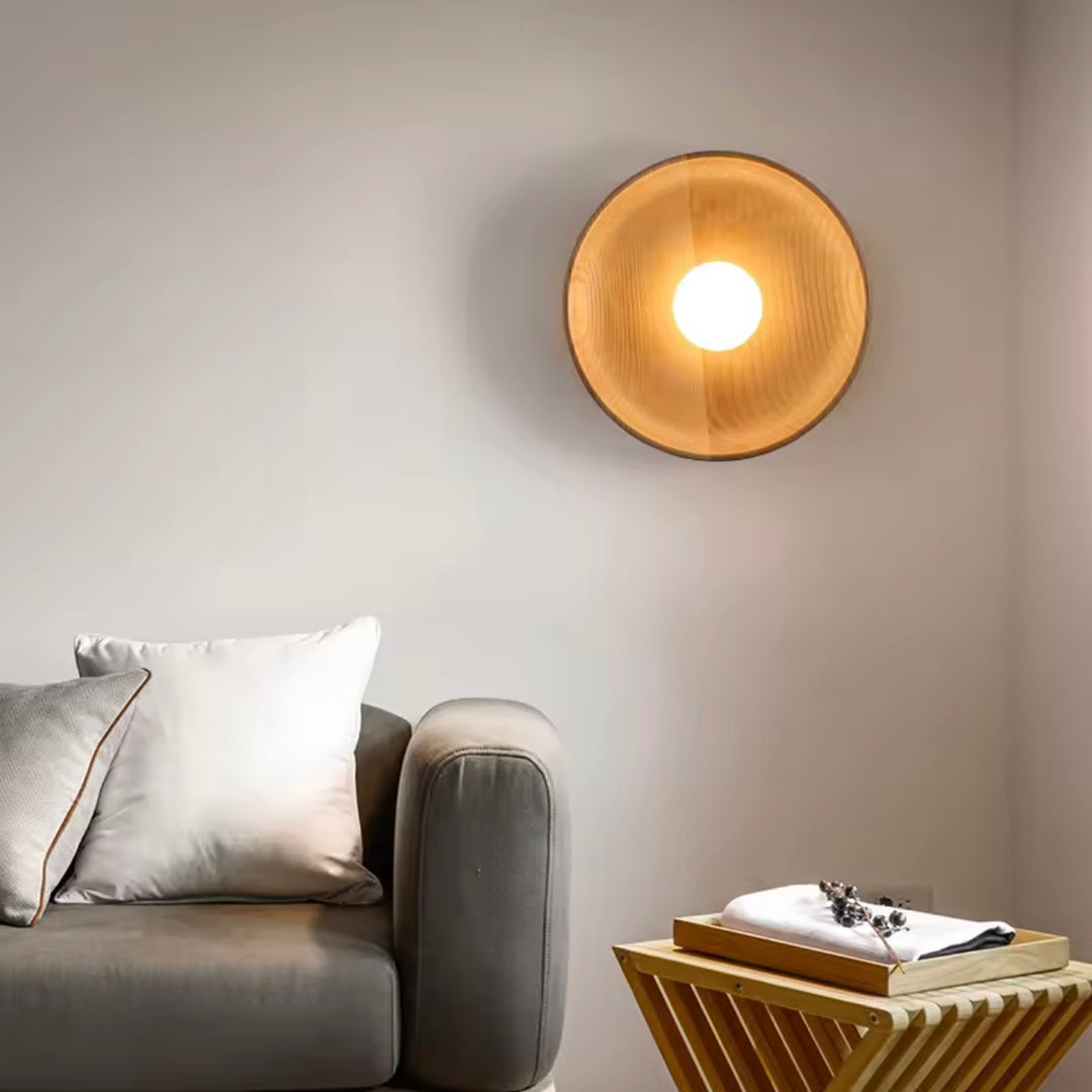 Aplica rotunda design Japandi Wood Hazel