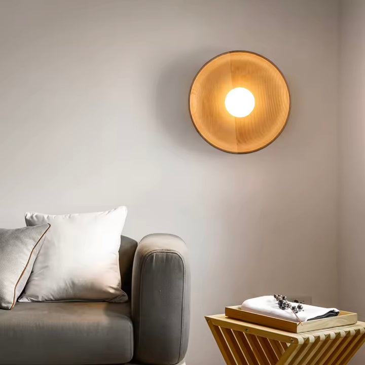 Aplica rotunda design Japandi Wood Hazel