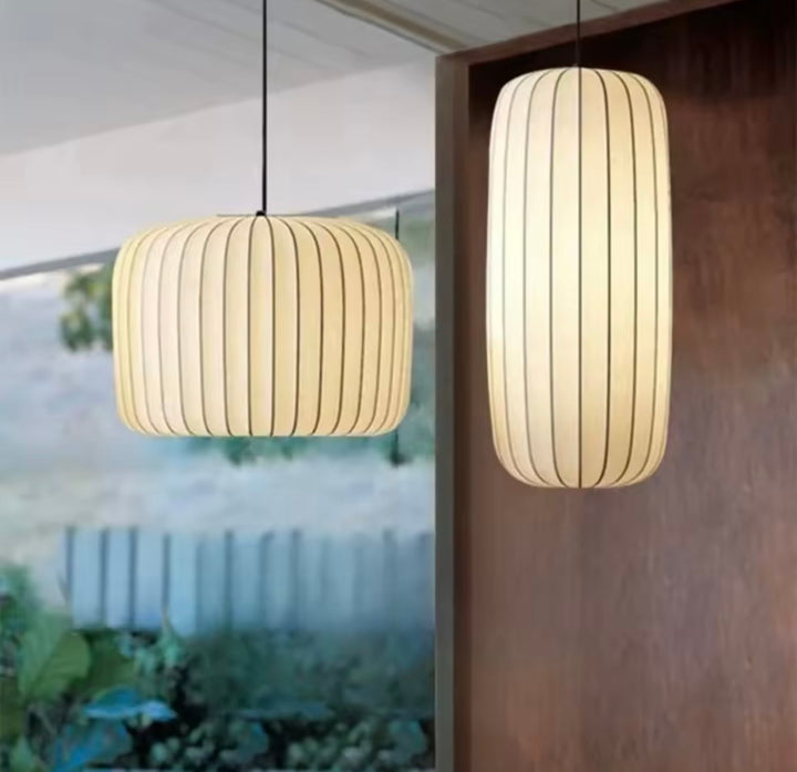 Lustra alba textil Japandi Yuzu