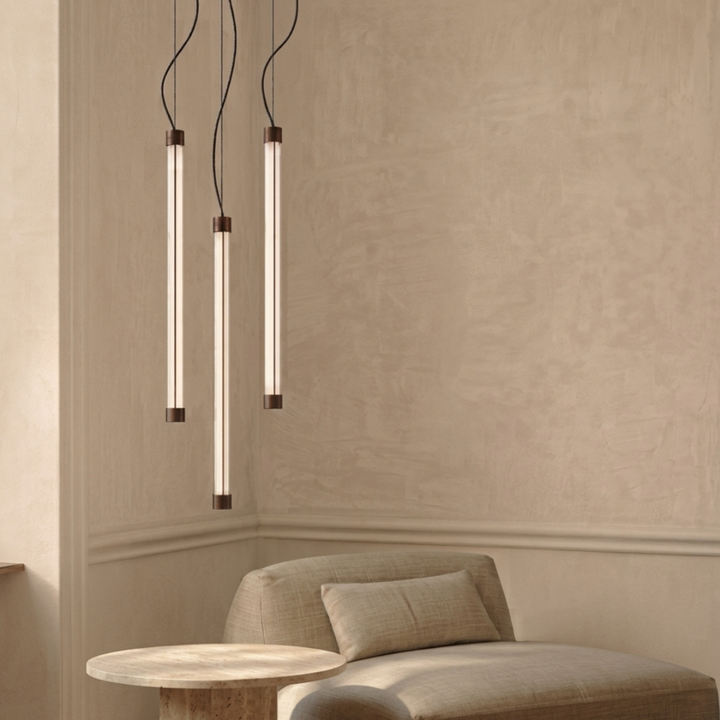 Pendul Trang 50cm finisaj alb LED 4000K