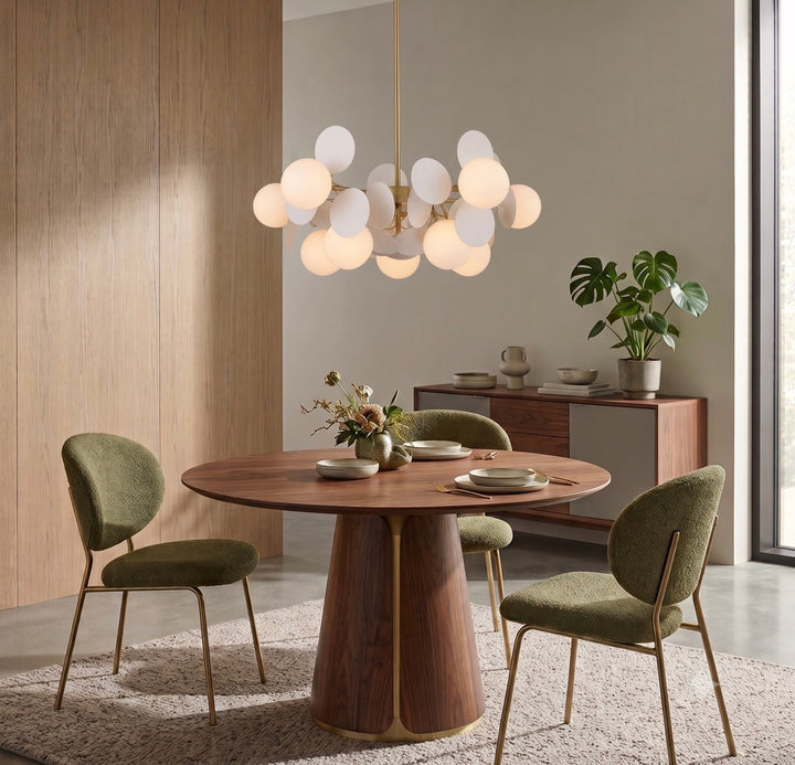 Lustra creativa auriu cu alb Chic 65cm