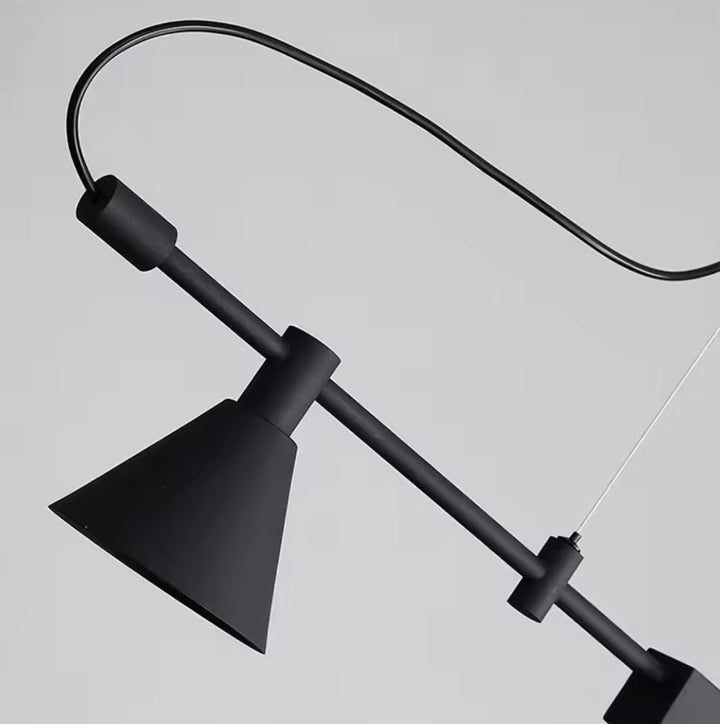 Lustra liniara neagra minimalista Spot Accesories Glim