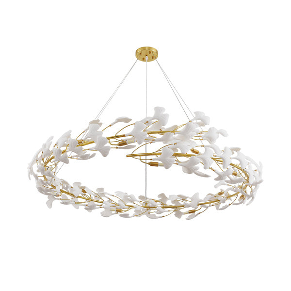 Lustra frunze albe  design Art-Deco Botanika
