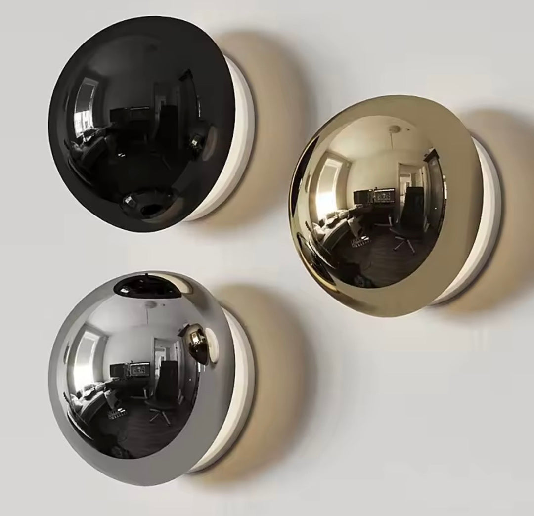 Aplica de perete  design rotunda din metal Led Lunar