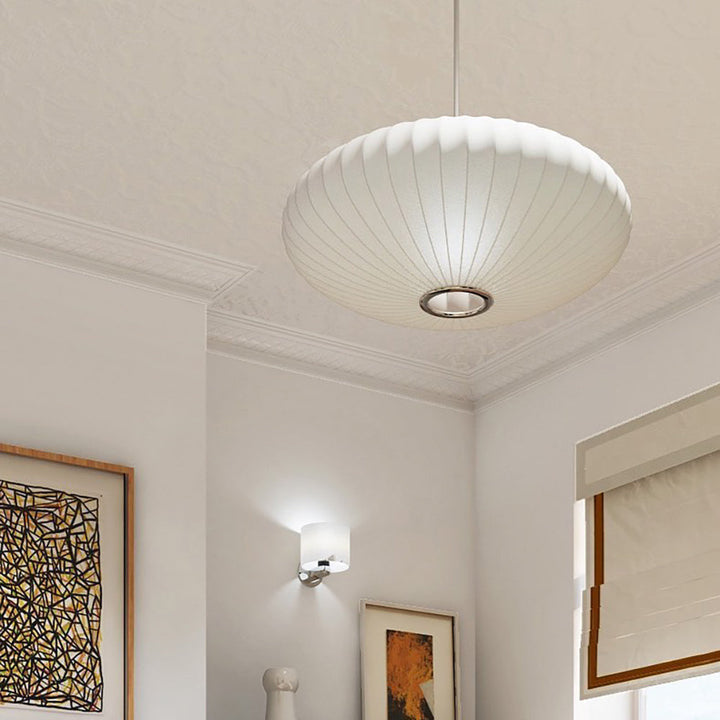Lustra alba design nordic Silk