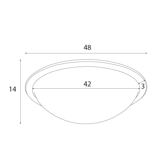 Plafoniera Lotto 48cm Maxlight C0238