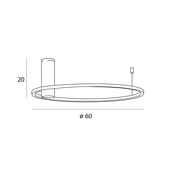 Plafoniera Queen 60cm auriu periat 15w 3000k Maxlight C0239