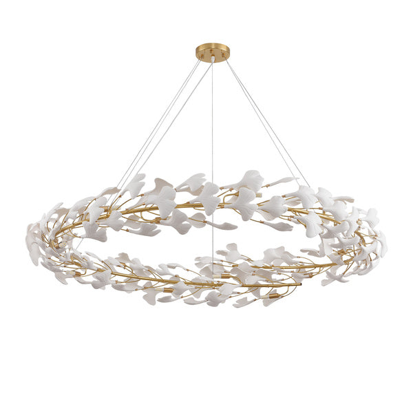 Lustra frunze albe  design Art-Deco Botanika