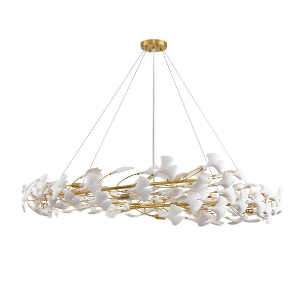 Lustra frunze albe  design Art-Deco Botanika
