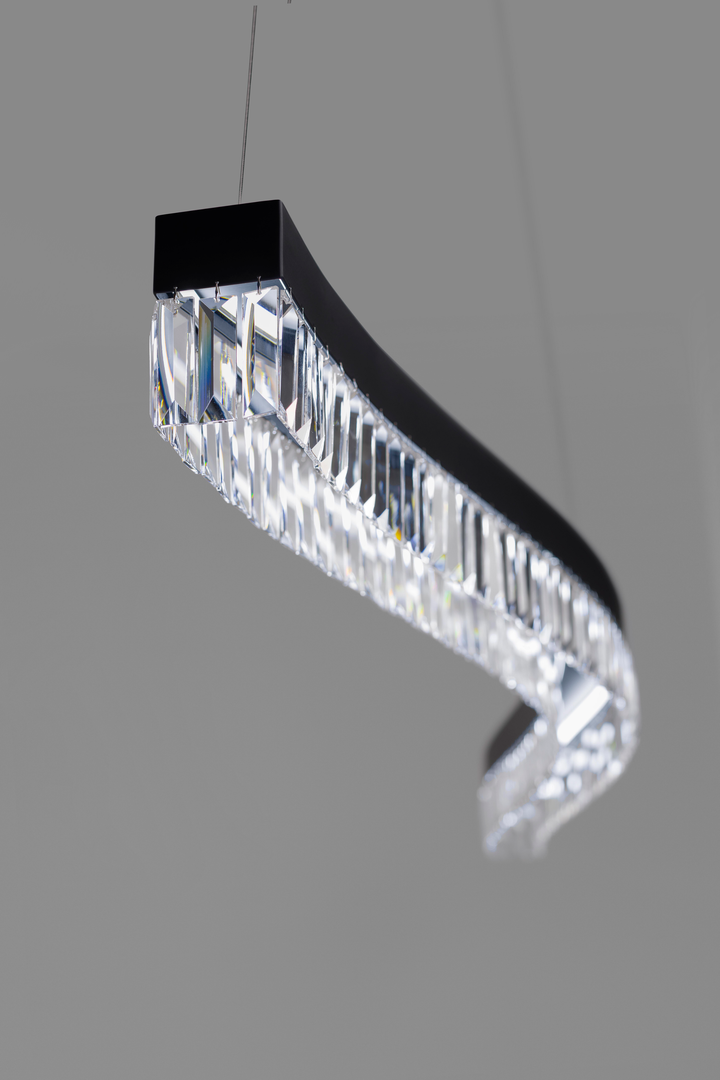 Lustra cu cristale Way Curve by Euroluce